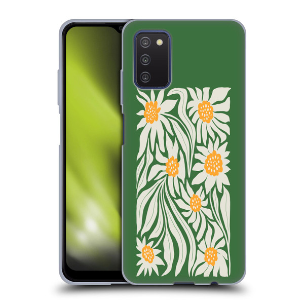 Ayeyokp Plants And Flowers Sunflowers Green Soft Gel Case for Samsung Galaxy A03s (2021)