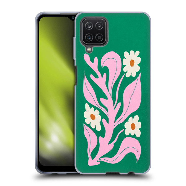 Ayeyokp Plants And Flowers Green Les Fleurs Color Soft Gel Case for Samsung Galaxy A12 (2020)