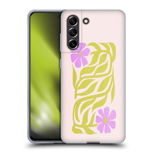 Ayeyokp Plants And Flowers Flower Market Les Fleurs Color Soft Gel Case for Samsung Galaxy S21 FE 5G