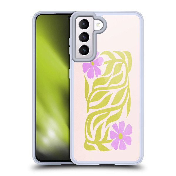 Ayeyokp Plants And Flowers Flower Market Les Fleurs Color Soft Gel Case for Samsung Galaxy S21 5G