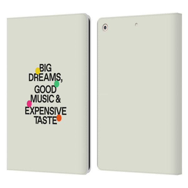 Ayeyokp Pop Big Dreams, Good Music Leather Book Wallet Case Cover For Apple iPad 10.2 2019/2020/2021