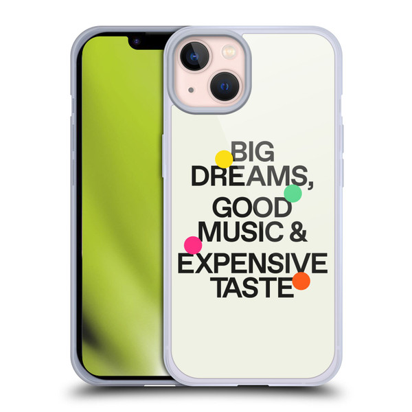 Ayeyokp Pop Big Dreams, Good Music Soft Gel Case for Apple iPhone 13