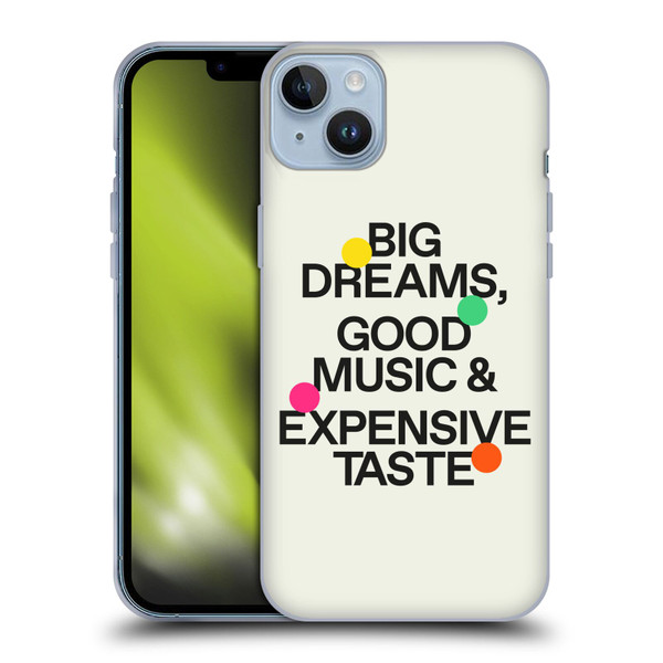 Ayeyokp Pop Big Dreams, Good Music Soft Gel Case for Apple iPhone 14 Plus