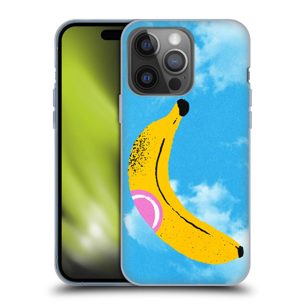 Ayeyokp Pop Banana Pop Art Sky Soft Gel Case for Apple iPhone 14 Pro