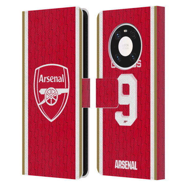 Arsenal FC 2023/24 Players Home Kit Gabriel Jesus Leather Book Wallet Case Cover For Huawei Mate 40 Pro 5G