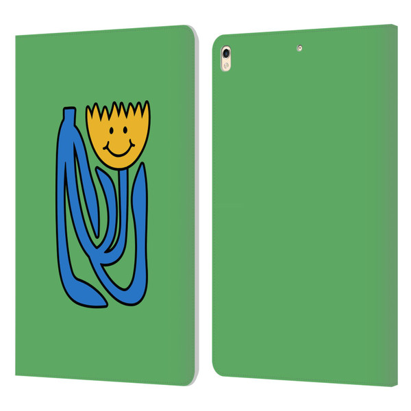 Ayeyokp Pop Flower Of Joy Green Leather Book Wallet Case Cover For Apple iPad Pro 10.5 (2017)