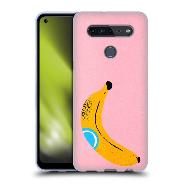 Ayeyokp Pop Banana Pop Art Soft Gel Case for LG K51S
