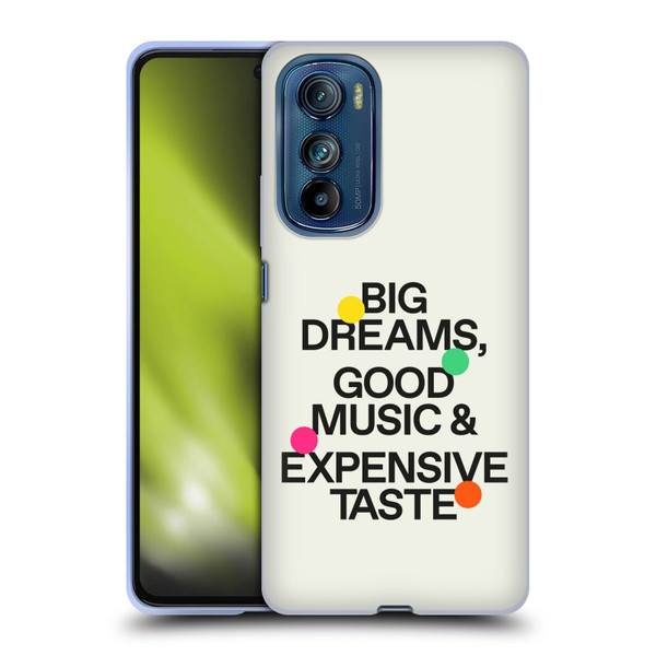 Ayeyokp Pop Big Dreams, Good Music Soft Gel Case for Motorola Edge 30