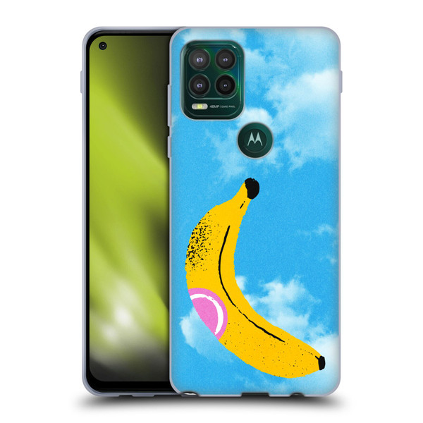 Ayeyokp Pop Banana Pop Art Sky Soft Gel Case for Motorola Moto G Stylus 5G 2021