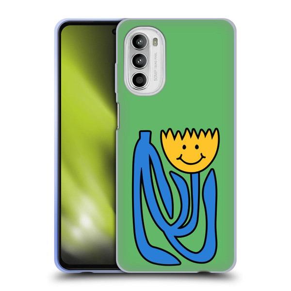 Ayeyokp Pop Flower Of Joy Green Soft Gel Case for Motorola Moto G52