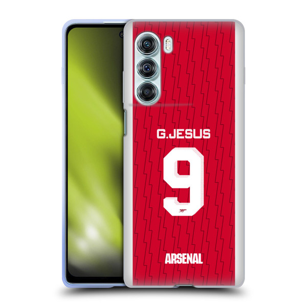 Arsenal FC 2023/24 Players Home Kit Gabriel Jesus Soft Gel Case for Motorola Edge S30 / Moto G200 5G
