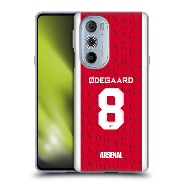 Arsenal FC 2023/24 Players Home Kit Martin Ødegaard Soft Gel Case for Motorola Edge X30