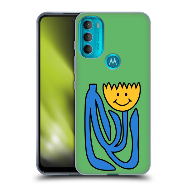 Ayeyokp Pop Flower Of Joy Green Soft Gel Case for Motorola Moto G71 5G