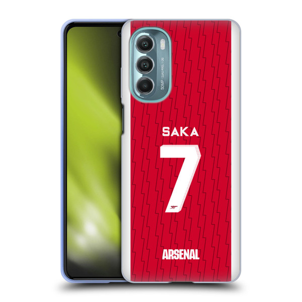 Arsenal FC 2023/24 Players Home Kit Bukayo Saka Soft Gel Case for Motorola Moto G Stylus 5G (2022)