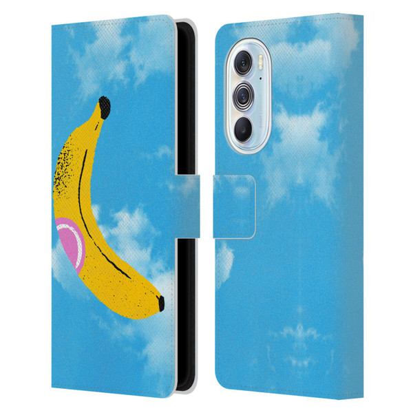 Ayeyokp Pop Banana Pop Art Sky Leather Book Wallet Case Cover For Motorola Edge X30