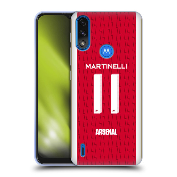 Arsenal FC 2023/24 Players Home Kit Gabriel Soft Gel Case for Motorola Moto E7 Power / Moto E7i Power