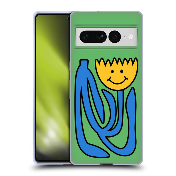 Ayeyokp Pop Flower Of Joy Green Soft Gel Case for Google Pixel 7 Pro