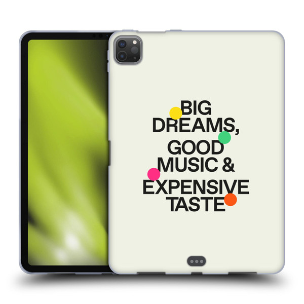 Ayeyokp Pop Big Dreams, Good Music Soft Gel Case for Apple iPad Pro 11 2020 / 2021 / 2022