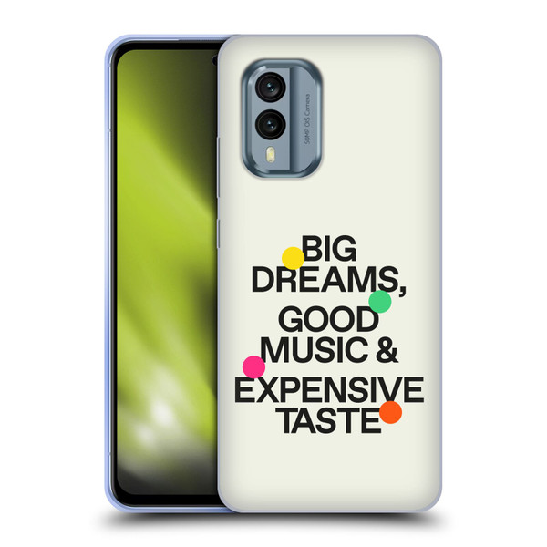 Ayeyokp Pop Big Dreams, Good Music Soft Gel Case for Nokia X30