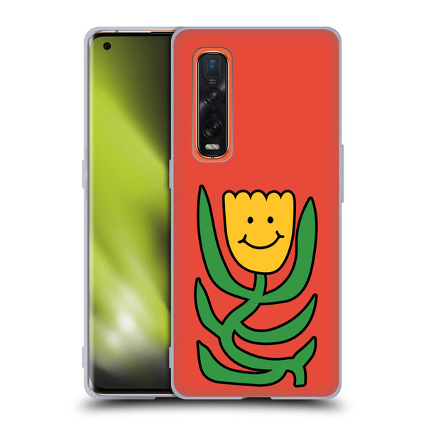 Ayeyokp Pop Flower Of Joy Red Soft Gel Case for OPPO Find X2 Pro 5G