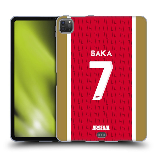 Arsenal FC 2023/24 Players Home Kit Bukayo Saka Soft Gel Case for Apple iPad Pro 11 2020 / 2021 / 2022