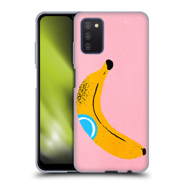 Ayeyokp Pop Banana Pop Art Soft Gel Case for Samsung Galaxy A03s (2021)