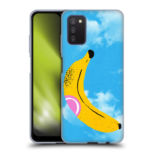 Ayeyokp Pop Banana Pop Art Sky Soft Gel Case for Samsung Galaxy A03s (2021)