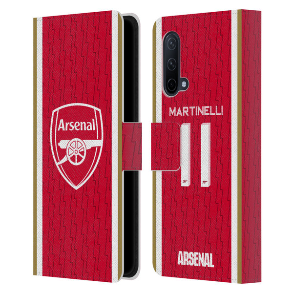 Arsenal FC 2023/24 Players Home Kit Gabriel Leather Book Wallet Case Cover For OnePlus Nord CE 5G