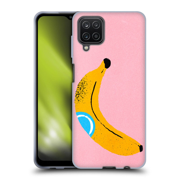 Ayeyokp Pop Banana Pop Art Soft Gel Case for Samsung Galaxy A12 (2020)