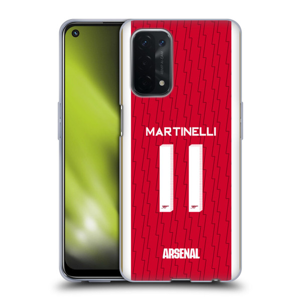 Arsenal FC 2023/24 Players Home Kit Gabriel Soft Gel Case for OPPO A54 5G