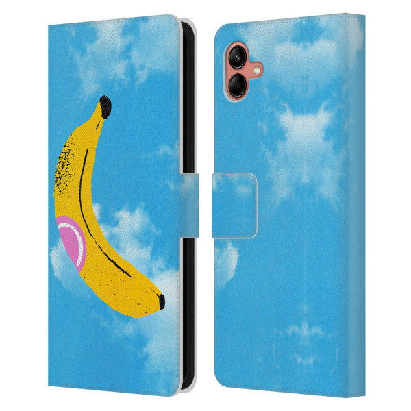 Ayeyokp Pop Banana Pop Art Sky Leather Book Wallet Case Cover For Samsung Galaxy A04 (2022)