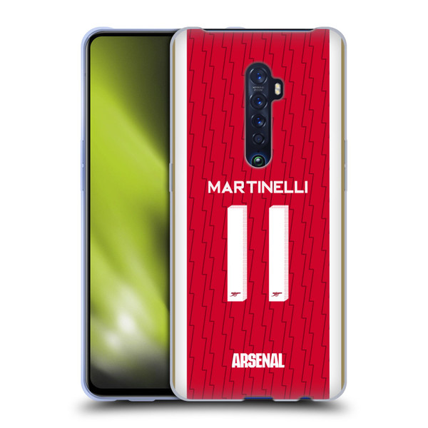 Arsenal FC 2023/24 Players Home Kit Gabriel Soft Gel Case for OPPO Reno 2