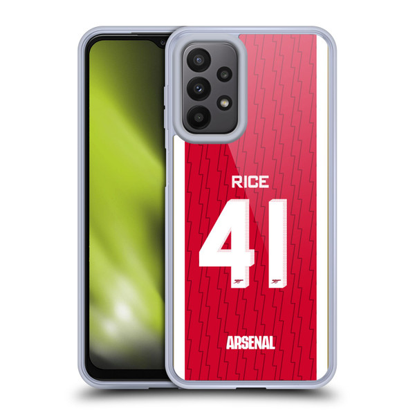 Arsenal FC 2023/24 Players Home Kit Declan Rice Soft Gel Case for Samsung Galaxy A23 / 5G (2022)