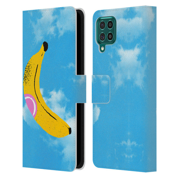 Ayeyokp Pop Banana Pop Art Sky Leather Book Wallet Case Cover For Samsung Galaxy F62 (2021)