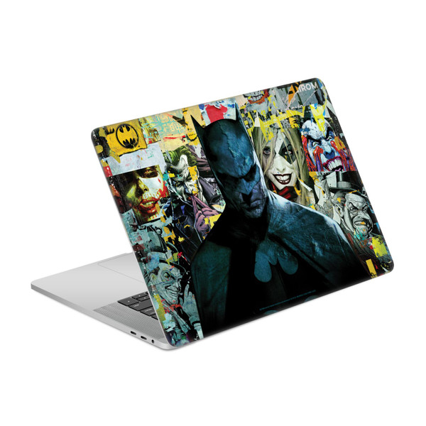 Batman DC Comics Logos And Comic Book Torn Collage Vinyl Sticker Skin Decal Cover for Apple MacBook Pro 15.4" A1707/A1990