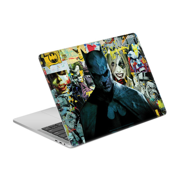 Batman DC Comics Logos And Comic Book Torn Collage Vinyl Sticker Skin Decal Cover for Apple MacBook Pro 13.3" A1708