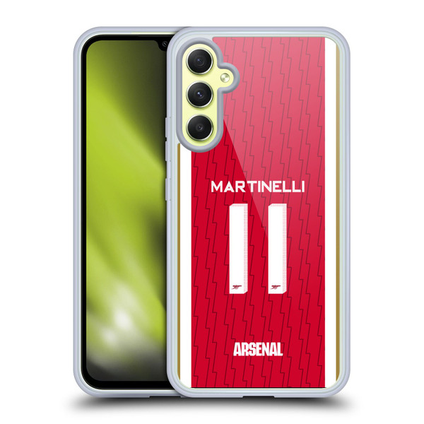 Arsenal FC 2023/24 Players Home Kit Gabriel Soft Gel Case for Samsung Galaxy A34 5G