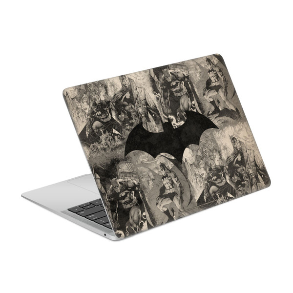 Batman DC Comics Logos And Comic Book Collage Distressed Vinyl Sticker Skin Decal Cover for Apple MacBook Air 13.3" A1932/A2179