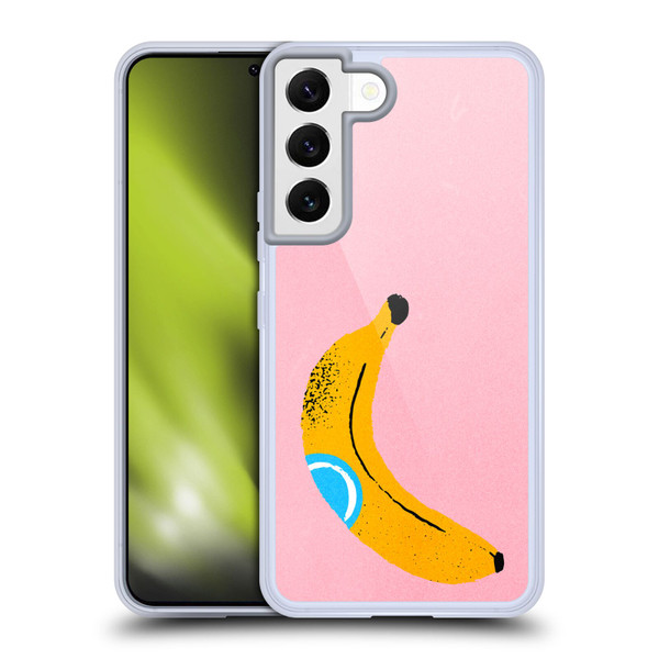 Ayeyokp Pop Banana Pop Art Soft Gel Case for Samsung Galaxy S22 5G