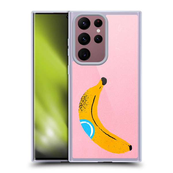 Ayeyokp Pop Banana Pop Art Soft Gel Case for Samsung Galaxy S22 Ultra 5G