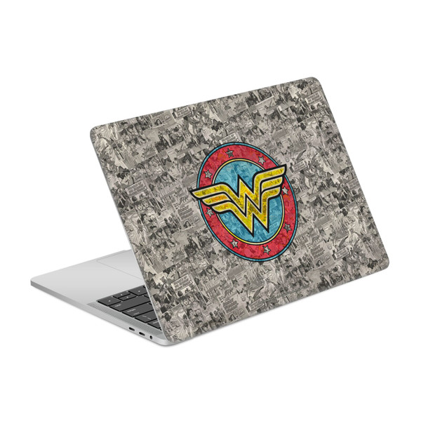 Wonder Woman DC Comics Comic Book Cover Vintage Collage Vinyl Sticker Skin Decal Cover for Apple MacBook Pro 13" A2338