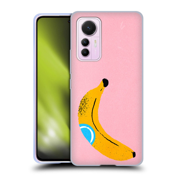 Ayeyokp Pop Banana Pop Art Soft Gel Case for Xiaomi 12 Lite
