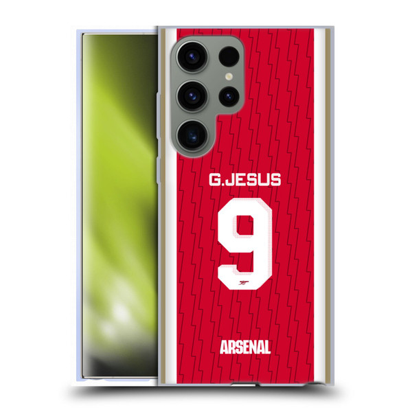 Arsenal FC 2023/24 Players Home Kit Gabriel Jesus Soft Gel Case for Samsung Galaxy S23 Ultra 5G