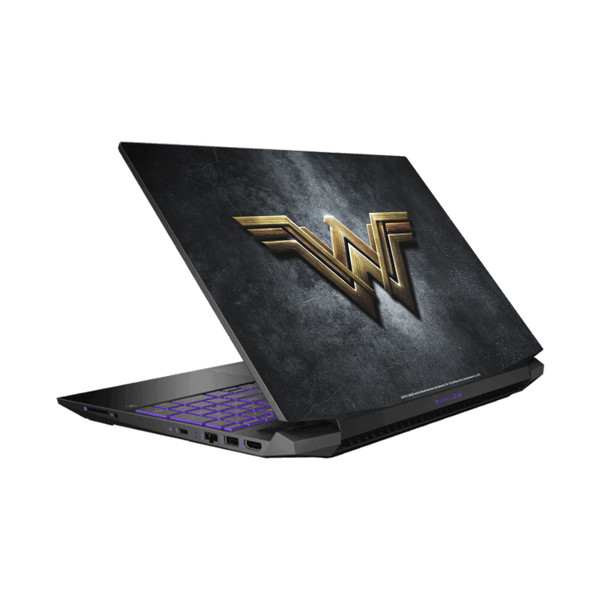 Justice League Movie Logo And Character Art Wonder Woman Vinyl Sticker Skin Decal Cover for HP Pavilion 15.6" 15-dk0047TX