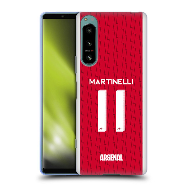 Arsenal FC 2023/24 Players Home Kit Gabriel Soft Gel Case for Sony Xperia 5 IV
