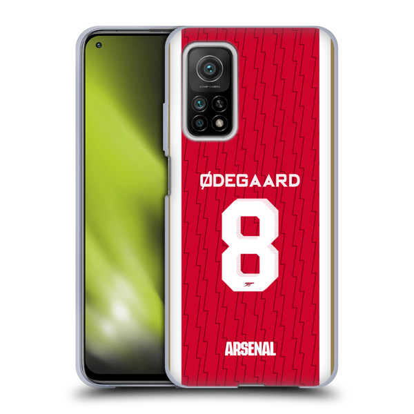 Arsenal FC 2023/24 Players Home Kit Martin Ødegaard Soft Gel Case for Xiaomi Mi 10T 5G