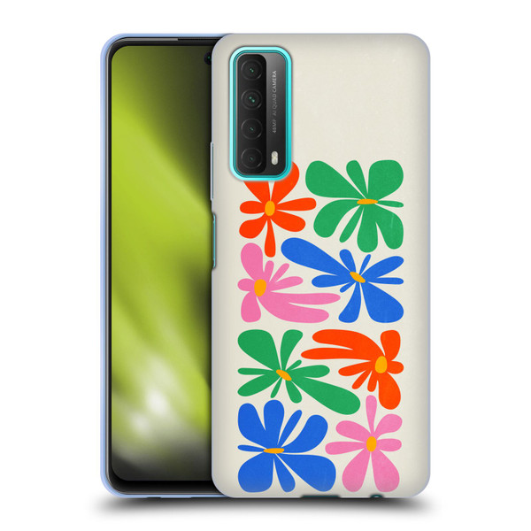 Ayeyokp Plant Pattern Flower Shapes Flowers Bloom Soft Gel Case for Huawei P Smart (2021)