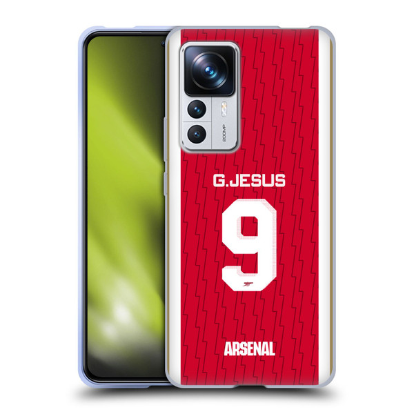 Arsenal FC 2023/24 Players Home Kit Gabriel Jesus Soft Gel Case for Xiaomi 12T Pro