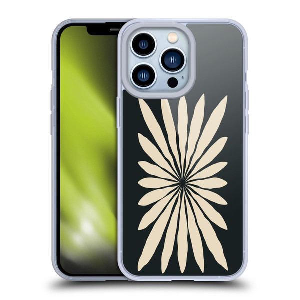 Ayeyokp Plant Pattern Star Leaf Soft Gel Case for Apple iPhone 13 Pro