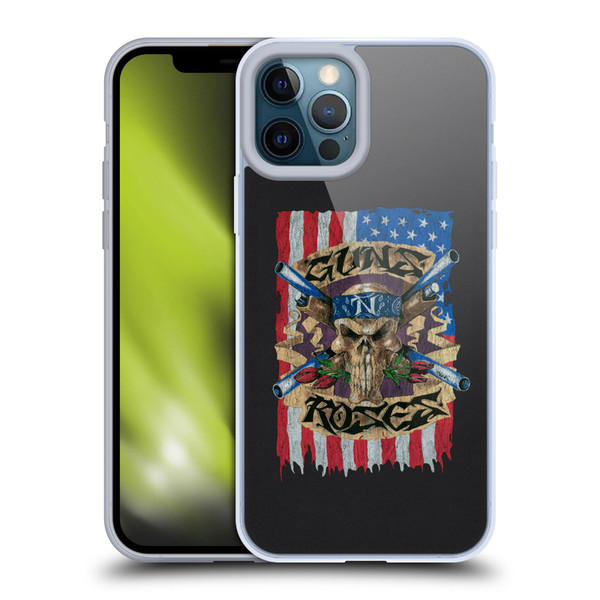 Guns N' Roses Band Art Flag Soft Gel Case for Apple iPhone 12 Pro Max
